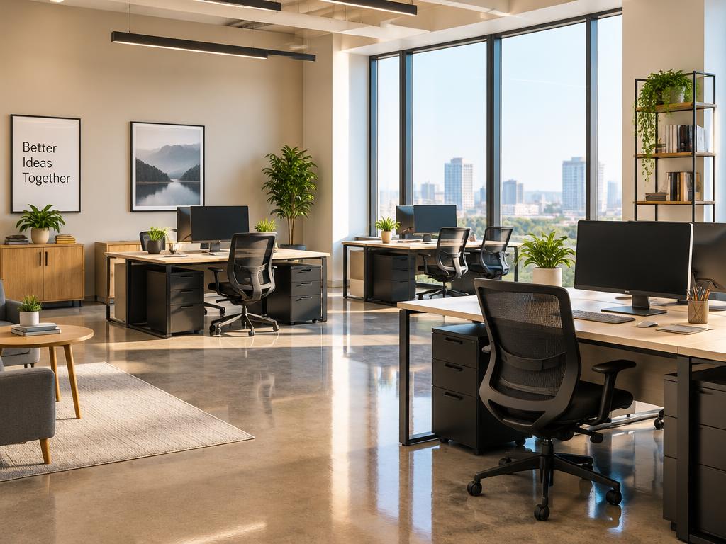 Clean and organized office